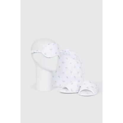 White - Lifestyle - Debenhams Womens-Ladies Floral Slippers Set