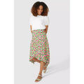 Green - Lifestyle - Maine Womens-Ladies Flowers Mock Wrap Skirt