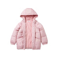 Pink - Side - Blue Zoo Girls Asymmetric Puffer Jacket