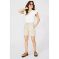 Natural - Lifestyle - Mantaray Womens-Ladies Chambray Waist Tie Shorts