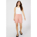 Pink - Lifestyle - Mantaray Womens-Ladies Chambray Waist Tie Shorts