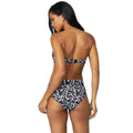 Black - Back - Debenhams Womens-Ladies Giraffe Print Fold Over Bikini Bottoms