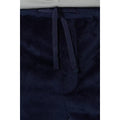 Navy - Side - Debenhams Mens Fleece Cuffed Lounge Pants