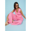 Pink - Lifestyle - Debenhams Womens-Ladies Cheesecloth Wrap Jumpsuit