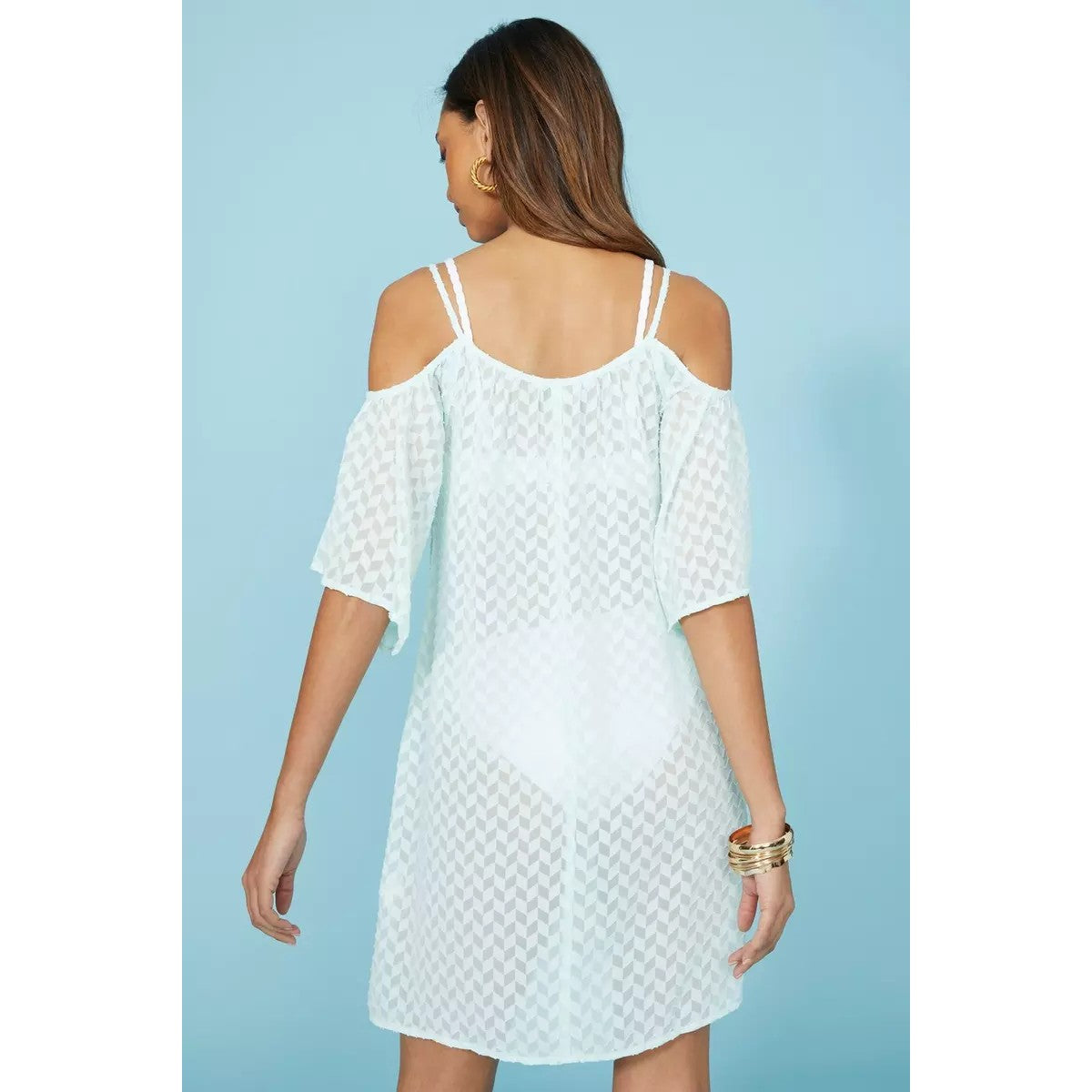 Debenhams Womens/Ladies Textured Chiffon Off Shoulders Casual Dress –  Universal Textiles