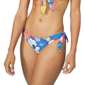 Red-Blue-White - Front - Debenhams Womens-Ladies Floral Knotted Strap Bikini Bottoms