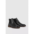 Black - Back - Mantaray Mens Heritage Leather Chelsea Boots