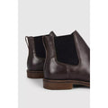 Brown - Lifestyle - Mantaray Mens Heritage Leather Chelsea Boots