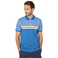 Blue - Front - Maine Mens Highlight Stripe Polo Shirt