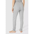 Grey Marl - Side - Debenhams Womens-Ladies Milano Ribbed Cuff Lounge Pants
