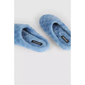 Mid Blue - Side - Debenhams Womens-Ladies Spotted Slippers