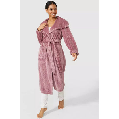 Mauve - Lifestyle - Debenhams Womens-Ladies Classic Dressing Gown