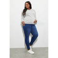 Mid Wash - Side - Dorothy Perkins Womens-Ladies Ellis Skinny Maternity Jeans