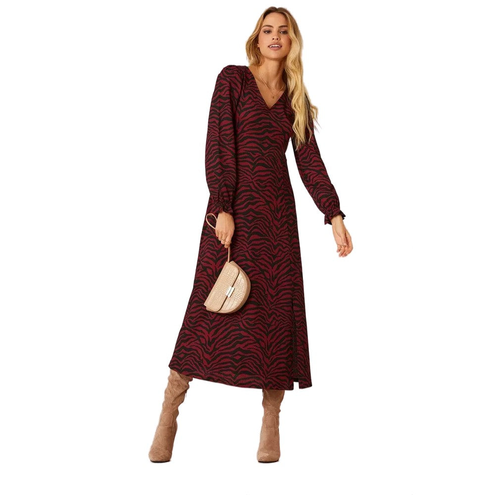 Dorothy Perkins Womens/Ladies Zebra Print V Neck Midi Dress – Universal  Textiles