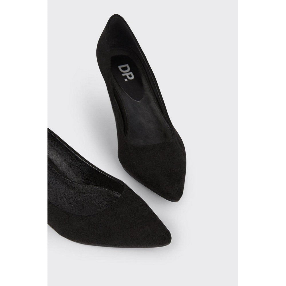Natural Black - Side - Dorothy Perkins Womens-Ladies Dora Low Heel Court Shoes