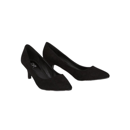 Natural Black - Front - Dorothy Perkins Womens-Ladies Dora Low Heel Court Shoes