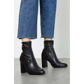 Black - Lifestyle - Dorothy Perkins Womens-Ladies Alara Sock Ankle Boots