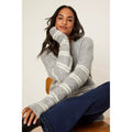 Grey - Lifestyle - Dorothy Perkins Womens-Ladies Striped Curved Hem Jumper