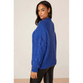 Cobalt Blue - Back - Dorothy Perkins Womens-Ladies Cable Knit Regular Jumper