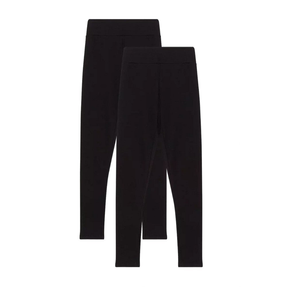 Black - Front - Dorothy Perkins Womens-Ladies Tall Leggings (Pack of 2)