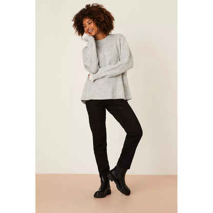 Grey - Lifestyle - Dorothy Perkins Womens-Ladies Broderie Knitted Lace Detail Jumper