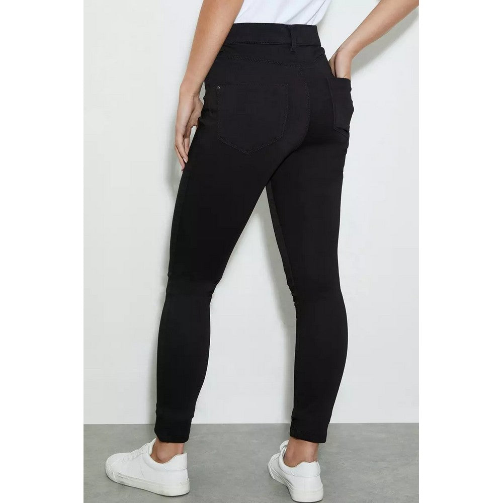 Black - Back - Dorothy Perkins Womens-Ladies Frankie Petite Skinny Jeans