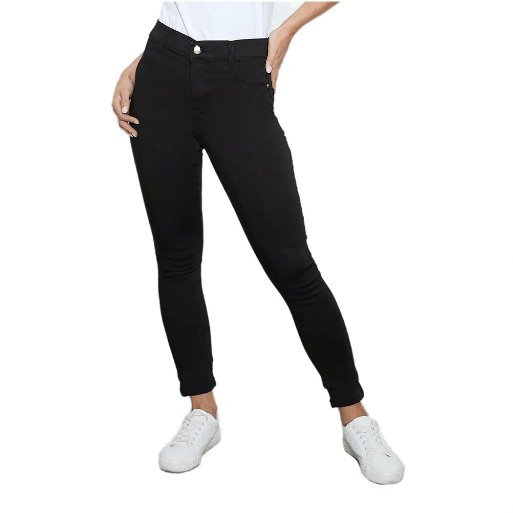 Black - Front - Dorothy Perkins Womens-Ladies Frankie Petite Skinny Jeans