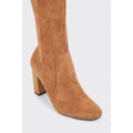 Tan - Side - Faith Womens-Ladies Kent Thigh-High Boots