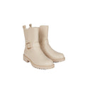 Bone - Front - Dorothy Perkins Womens-Ladies Milana Biker Boots