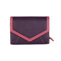 Purple-Pink - Front - Eastern Counties Leather Womens-Ladies Carla Envelope Style Purse