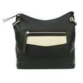 Black-White - Back - Eastern Counties Leather Womens-Ladies Yvie Handbag