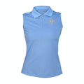 Sky Blue - Front - Aubrion Womens-Ladies Harrow Sleeveless Polo Shirt