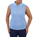 Sky Blue - Side - Aubrion Womens-Ladies Harrow Sleeveless Polo Shirt