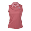 Dusky Pink - Front - Aubrion Womens-Ladies Harrow Sleeveless Polo Shirt
