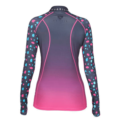 Pink - Side - Aubrion Womens-Ladies Hyde Park XC Spotted Cross Country Shirt