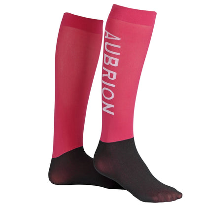 Raspberry - Front - Aubrion Abbey Boot Socks