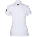 White - Back - Aubrion Womens-Ladies Team Short-Sleeved Base Layer Top