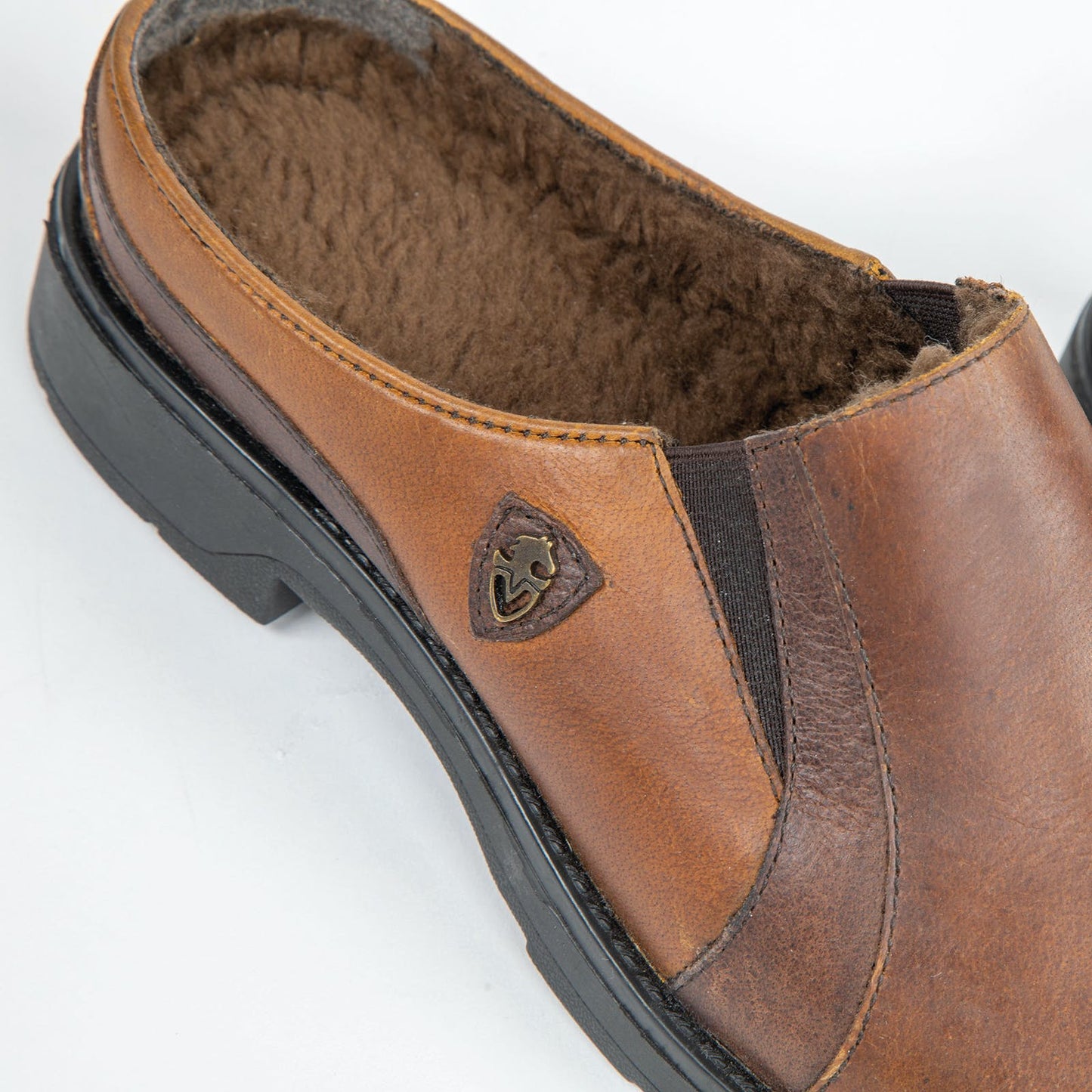 Brown - Back - Moretta Womens-Ladies Donna Clogs