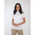 White - Front - Aubrion Womens-Ladies Highgate Short-Sleeved Thermal Top