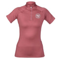 Dusky Pink - Front - Aubrion Womens-Ladies Highgate Short-Sleeved Thermal Top