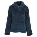 Navy - Front - Forever Dreaming Womens-Ladies Lounge Fleece Top
