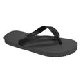 Black - Front - FLOSO Childrens-Kids Boys Solid Colour Flip Flops