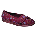 Wine - Front - Diana Comfylux - Ladies Slippers - Classic Ladies Slippers