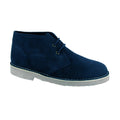 Navy - Front - Cotswold Sahara Unisex Lace Up Desert Boots