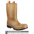 Brown - Close up - Dunlop R-AIR LINED C462743FL - Mens Boots