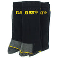 Black - Back - Caterpillar Crew Work Sock - 3 Pair Pack - Mens Socks