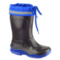 Blue - Back - Mirak Splash Childrens Warmlined Boot - Boys Waterproof Boots