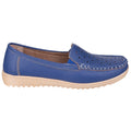 Blue - Back - Amblers Cherwell Ladies Shoe - Womens Shoes