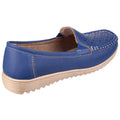 Blue - Side - Amblers Cherwell Ladies Shoe - Womens Shoes