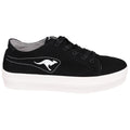 Black - Back - KangaRoos Womens-Ladies K-Mid Plateau 5071 Low Top Trainers